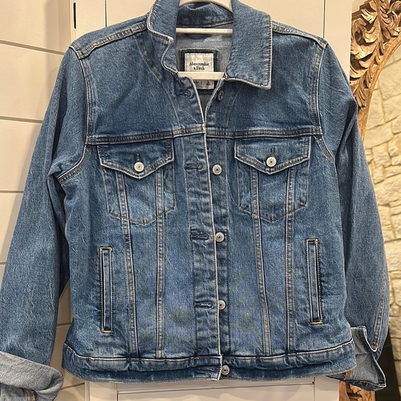 ABERCROMBIE Blue Denim Jacket - Picture 1 of 3
